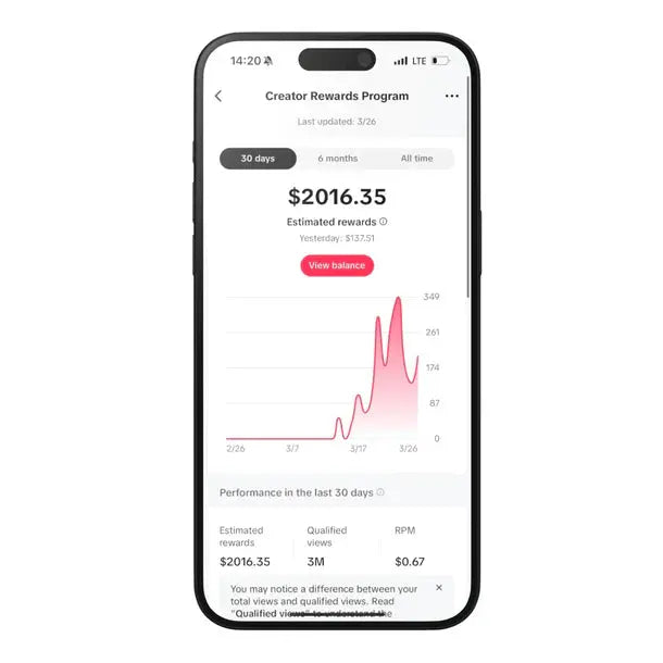 Compte TikTok entièrement monétisé The Boost